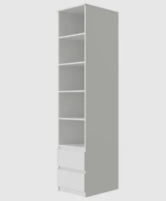 Шкаф для книг СНОУЛИ 2я ИВ-121.19.00 (Белый)