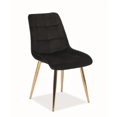 Стул CHIC VELVET (VELVET CZARNY BLUVEL 19)