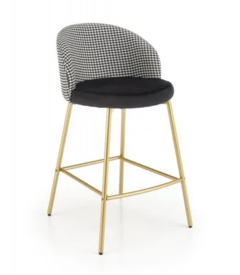 Стул барный H-113 (CZARNY/BIAŁY)