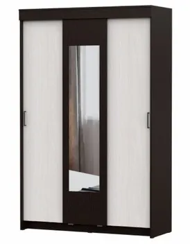 Шкаф-купе ШКП 2 (Дуб Венге/Ясень Анкор Светлый)