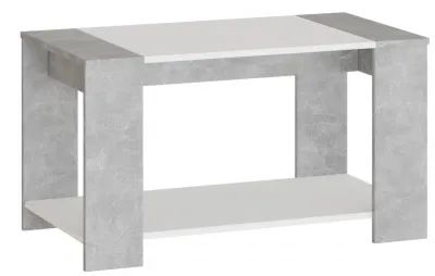 Стол журнальный АВРОРА (белый/ателье светлый)