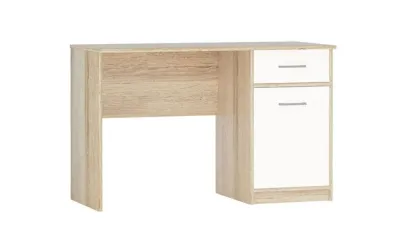 Стол письменный СТЕЛС 120 1д1ящ. (Дуб сонома/белый) Стол письменный СТЕЛС 120 1д1ящ. (Дуб сонома/белый)