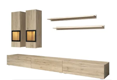 Гостиная BAROS 10 (24E0BM (dab san remo jasny/dab san remo jasny))