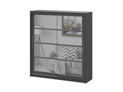 Шкаф-купе ШКП 3 (2,0) МАКС (Графит серый)