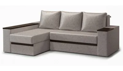 Диван угловой раскладной левый БРАУН (NEVADA/LATTE)