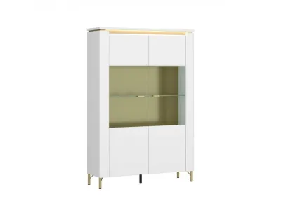 Витрина LAZIO LAZV02 2D (BIAŁA ALPEJSKA/BIAŁY POŁYSK)