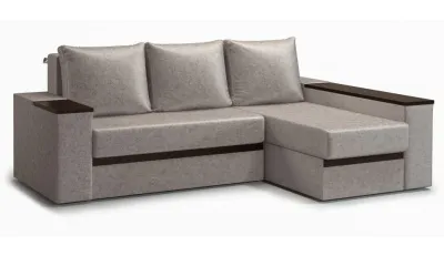 Диван угловой раскладной правый БРАУН (NEVADA/LATTE)