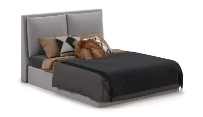 Кровать 1,8 ЭМИЛИЯ с подъемным механизмом и основанием (Antonio (grey))