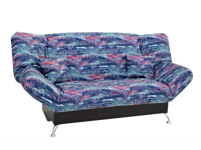 Диван прямой раскладной КЛИК-КЛЯК (Регина) (Megapolis denim)