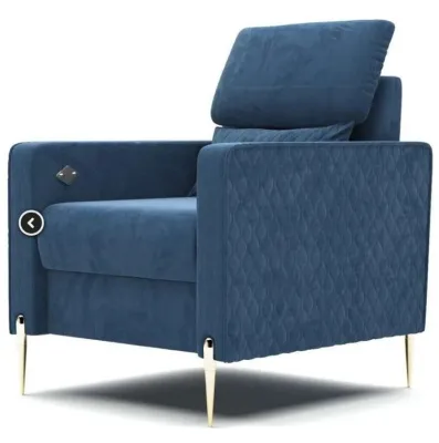 Кресло GARDA 1S (Magic velvet 2211 navy/Magic velvet 2211 navy q/zl)