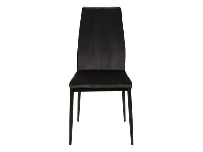 Стул ATOM VELVET (CZARNY STELAŻ/VELVET CZARNY BLUVEL 19)