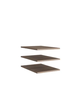 Комплект полок SIMPLE (Ясень Анкор Темный/Темно-серый)