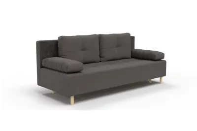 Диван прямой раскладной БУЛДЫМ (Велюр Forward Коричневый)