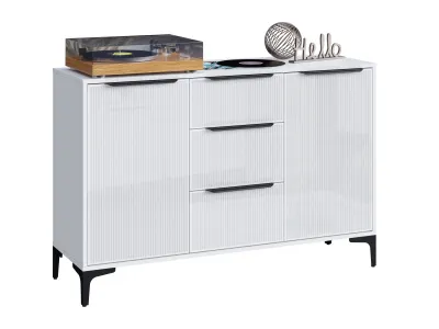 Комод КИМБЕРЛИ (Белый/Белый Глянец)