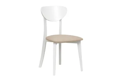 Стул деревянный HUGO 7 (Barrel 09 beżowy/bialy)
