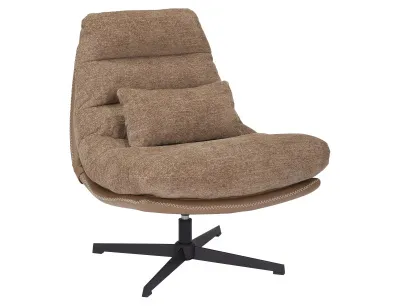 Кресло FELICIA RAVEN (LATTE 34/SKÓRA SYNT. LATTE TAP.245)