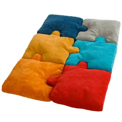 Матрас Puzzle 6 элементов велюр 40х40 см (Разноцветный)