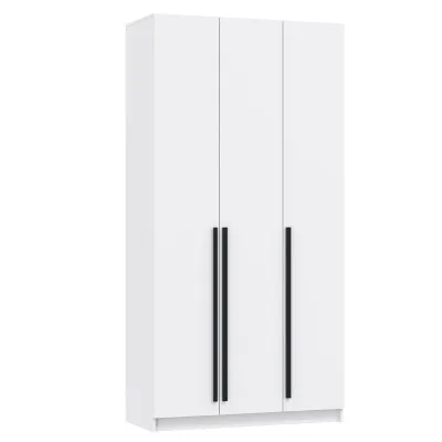 Шкаф 3-х дверный БРАНДО NEW 67.12 (h2.4м) (Белый/Белый/ЛДСП Белый)