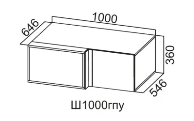 Корпус Ш1000гпу360/646 упак.1 (Белый)