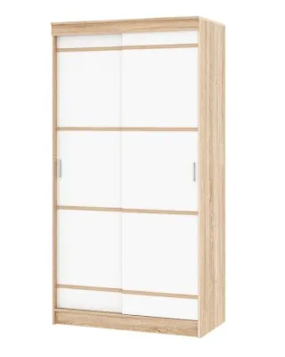 Шкаф-купе САКУРА (1,14м) (Дуб сонома/Белый)