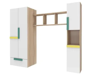 Комплект детской УМКА СТЛ.302.01 (Ясень лион песочный/белый)