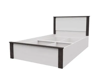 Кровать с ЛДСП основанием под матрас 0,9 ГАММА 20 (Ясень Анкор светлый/Венге)