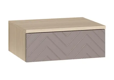 Тумба прикроватная АМЬЕН 16.08 (Плэйн/Веллюто Капучино AG 707 ПВХ)