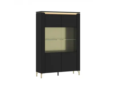 Витрина NORICA LAZV02 2D (CZARNY MAT/CZARNY MAT)