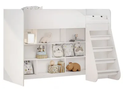 Кровать с ЛДСП основанием под матрас 0,8 КР-07 (Белый)