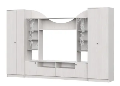 Гостиная МГС 8 (Комплект №1) (Ясень Анкор светлый/Ясень Анкор светлый)