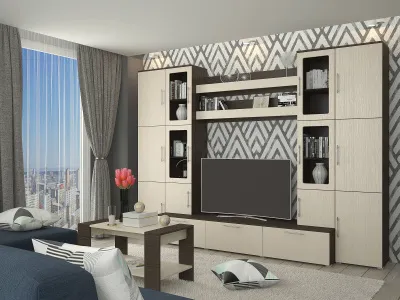 Гостиная БОРДО (Дуб / венге)