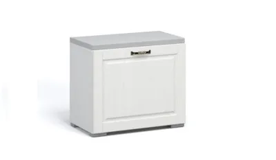 Тумба для обуви 60 ЛАЦИО (Белое дерево (ручка бронза))