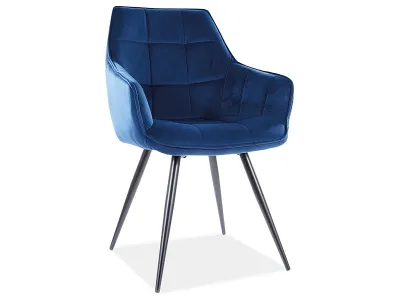 Стул LILIA VELVET (VELVET GRANATOWY BLUVEL 86)