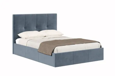 Кровать 1,4 ЭЛЕН с подъемным механизмом и основанием (Темно-серый (велюр 017))