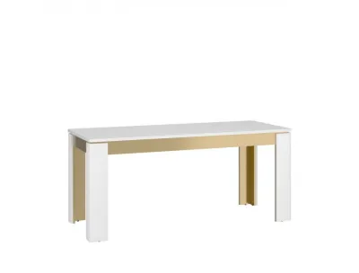 Стол обеденный раскладной LAZIO LAZT02 1,6 (BIAŁA ALPEJSKA/BIAŁY POŁYSK)