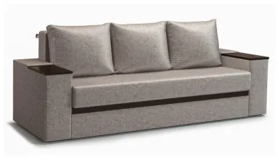 Диван прямой раскладной БРАУН (NEVADA/LATTE)