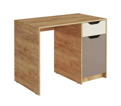 Стол письменный RICH СП-001 (Дуб Крафт золотой/Миндаль/Глиняный серый)