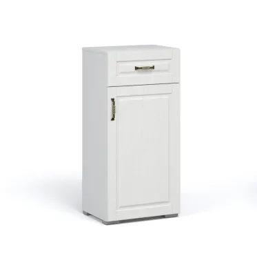 Комод ЛАЦИО 1д1ящ (Прихожая) (Белое дерево (ручка бронза))