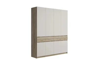 Шкаф 4-х дверный БОСТОН ШК-004 (Дуб Крафт серый/Кашемир 5981 BS/Дуб Крафт серый) Шкаф 4-х дверный БОСТОН ШК-004 (Дуб Крафт серый/Кашемир 5981 BS/Дуб Крафт серый)