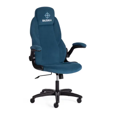 Кресло компьютерное BAZUKA (Флок/Синий, 32)