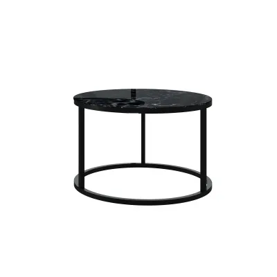 Стол журнальный CT-1931D 0,6 DOUBLE MINI (Black marble (черный мрамор))