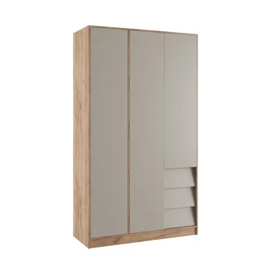 Шкаф 3-х дверный МС ЕВА (Крафт табачный/Кашемир) Шкаф 3-х дверный МС ЕВА (Крафт табачный/Кашемир)