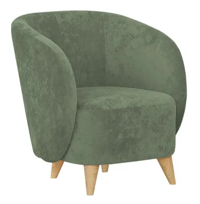 Кресло РИККО (SENSEY OLIVE/Бесцветный Лак)