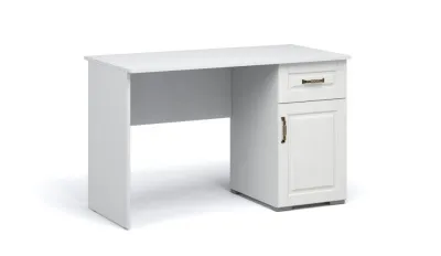 Стол письменный 120 ЛАЦИО 1д1ящ (Детская) (Белое дерево (ручка чёрная))