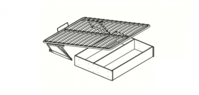 Ортопедическое основание под матрас подъемный механизм с ящиком 1,4 (1,4х2,0)