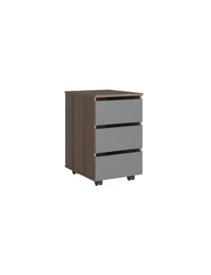 Тумба подкатная SIMPLE (Ясень Анкор Темный/Темно-серый)