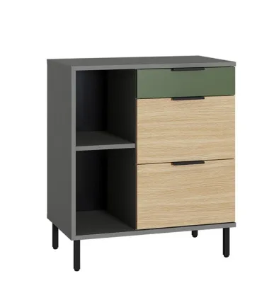 Тумба МАРВЭЛ 16.160 (Темно - серый U2601/Плэйн/Дымчатый Зеленый K521)