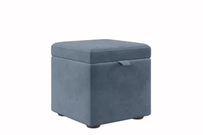 Пуф интерьерный c ящиком HOME (Темно-серый (велюр 017))