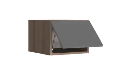 Антресоль SIMPLE Р450 (Ясень Анкор Темный/Темно-серый)