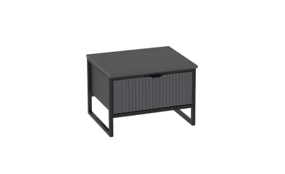 Тумба прикроватная с ящиком НОРА (Металл бруклин/Графит)